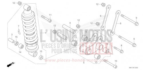 COUSSIN ARRIERE ADV750R de 2024